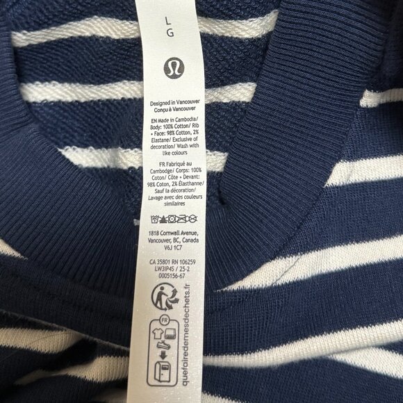 MWOT Lululemon Cotton French Terry Crewneck Pullover - Picture 8 of 8